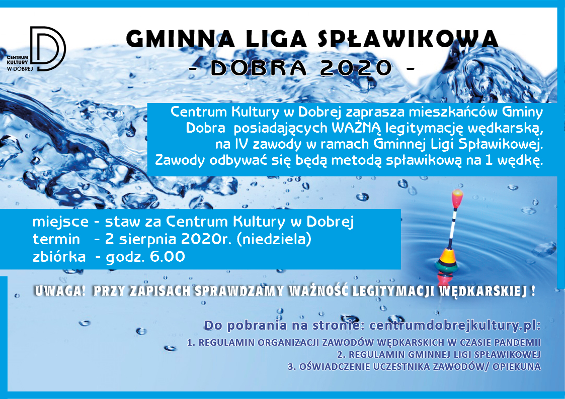 You are currently viewing Gminna Liga Spławikowa – DOBRA 2020 – IV zawody