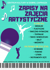 Read more about the article Zapisy na zajęcia artystyczne