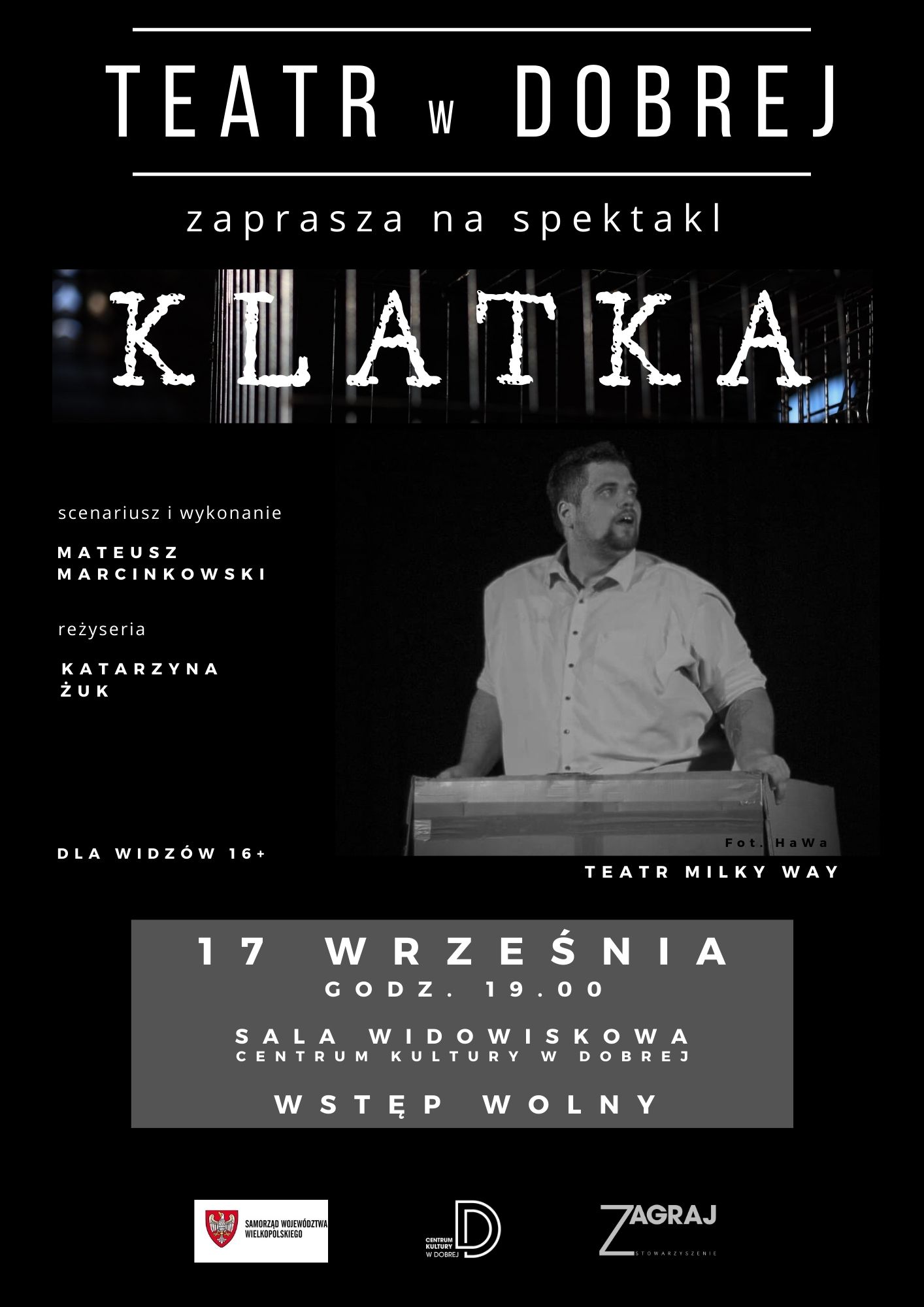 You are currently viewing Spektakl „KLATKA” ODWOŁANY!