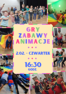Read more about the article Gry, zabawy, animacje – FERIE ZIMOWE 2023