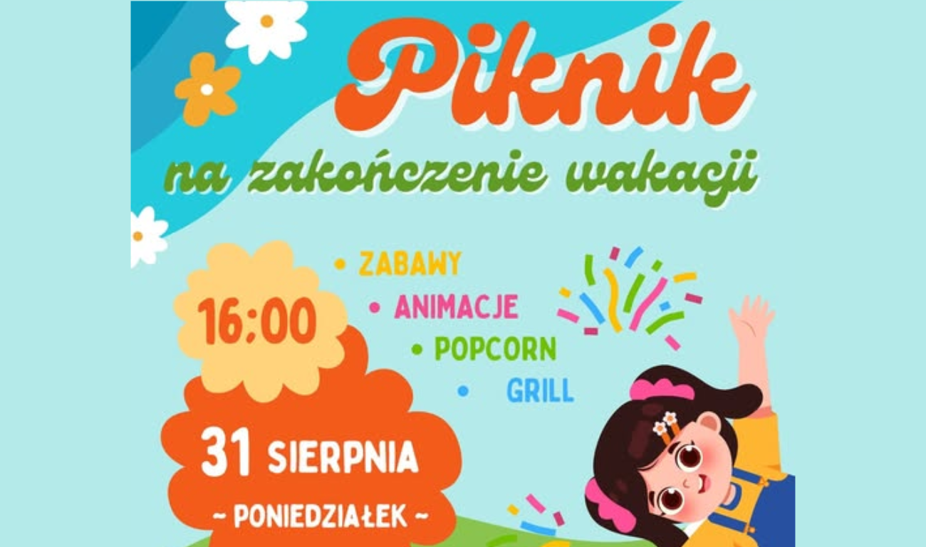You are currently viewing Zakończenie wakacji – ZAPRASZAMY!