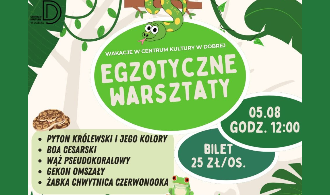 You are currently viewing Egzotyczne Warsztaty – ZAPRASZAMY!